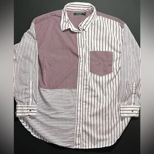 Lauren Ralph Lauren Vintage Striped Long Sleeve Button Down Shirt, Women’s 2X